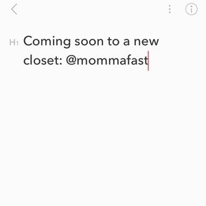 My closet is closing until further notice